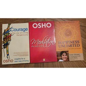 Osho, Sister Shivani, Spirituality Lot of 3 Books, Meditation, Brahma Kumaris
